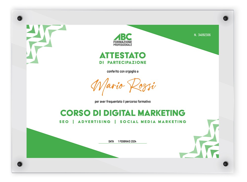 Certificato ABCFormazione